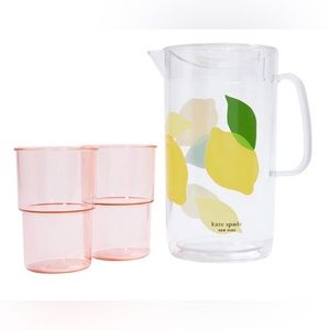 Kate Spade pitcher and stackable cups